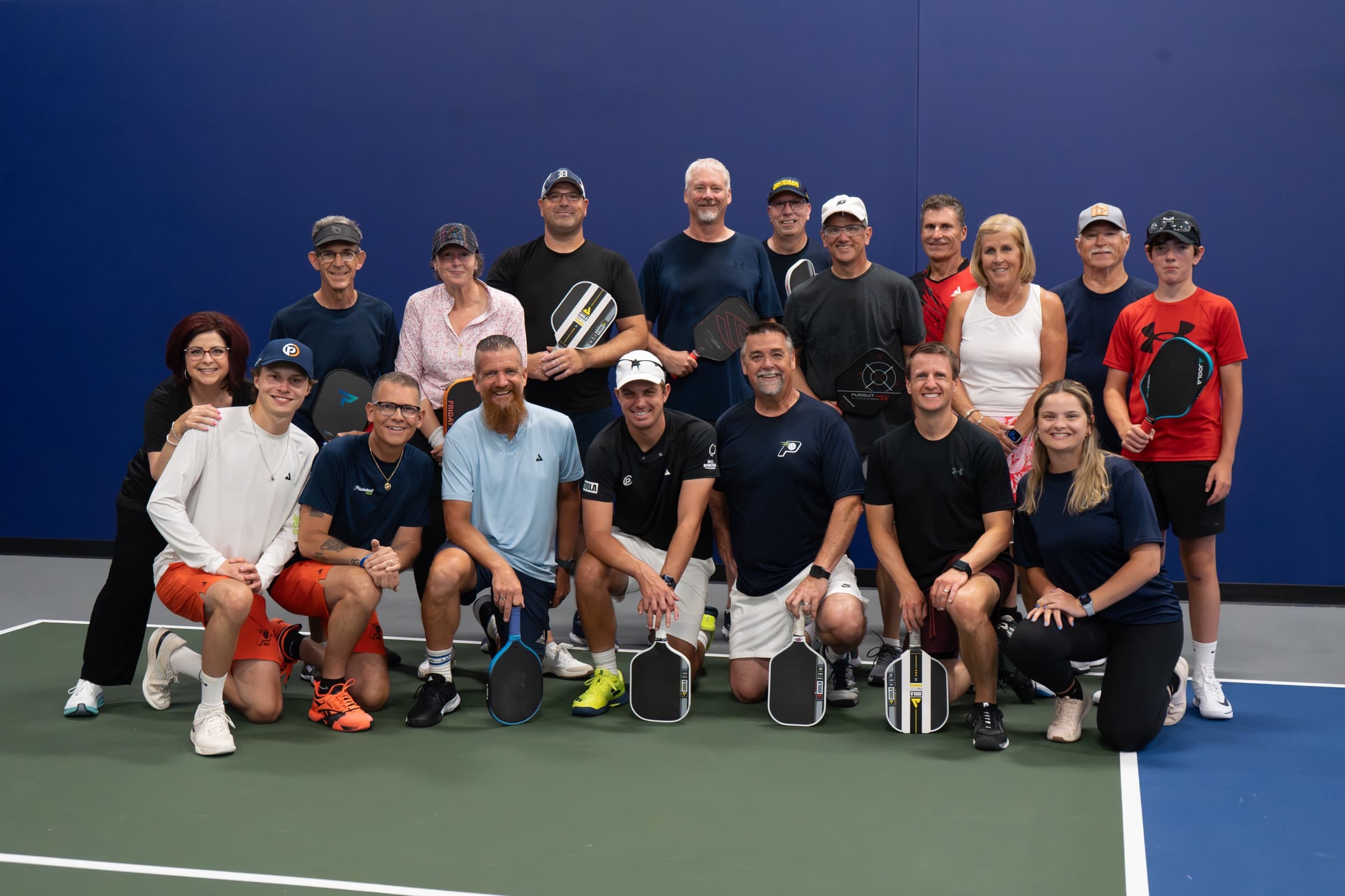 Pickleball 365 members on the courts
